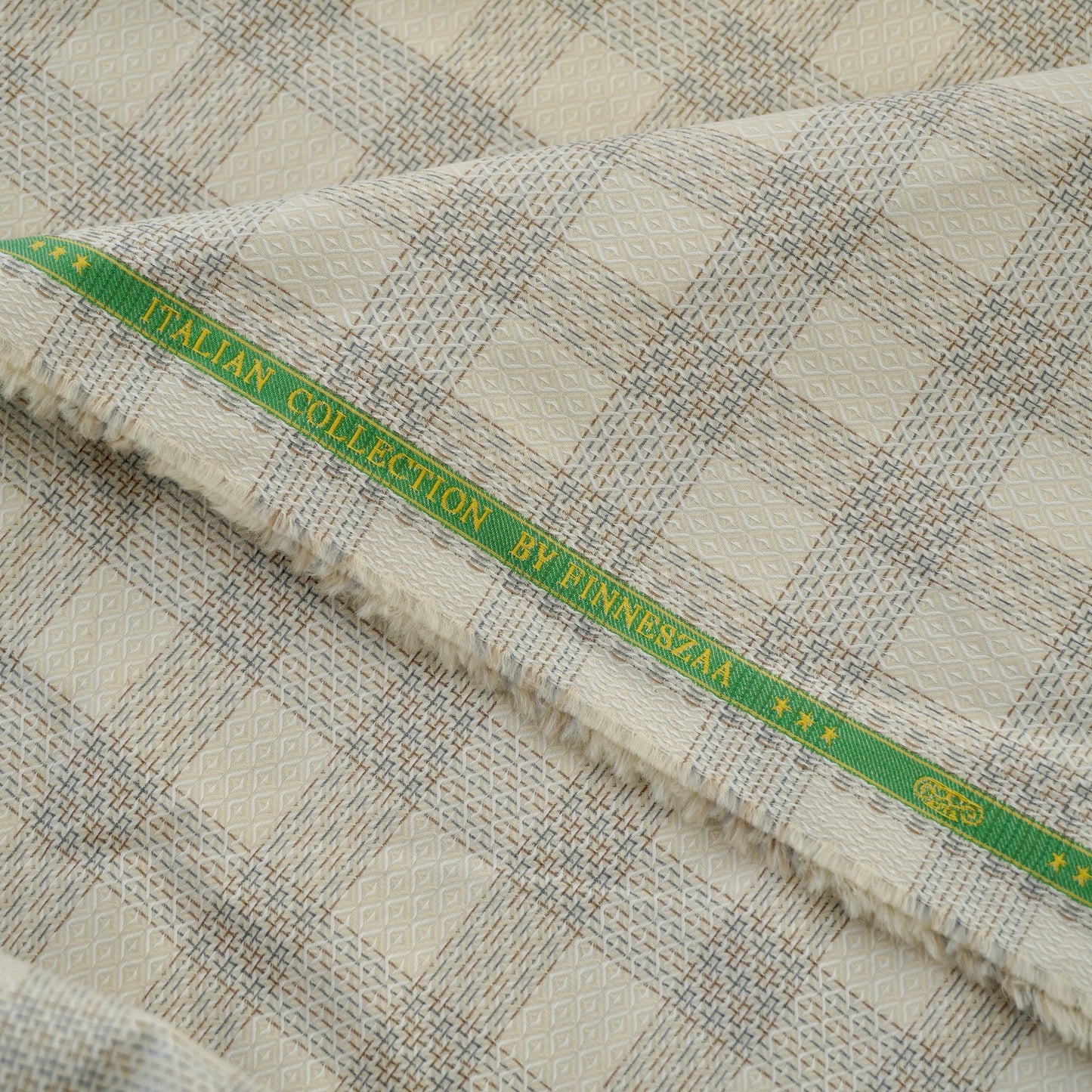 Pure Giza Cotton - Checked - Width: 58 inches