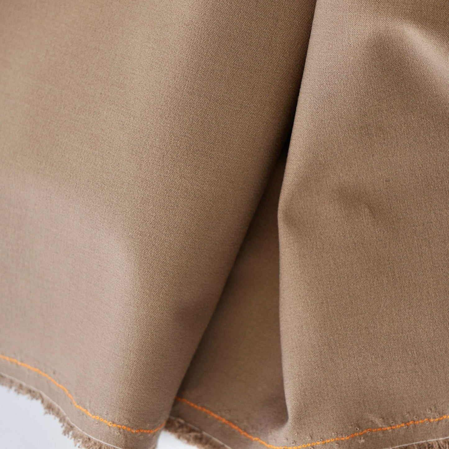 Khaki -Unstitched 2-way Stretchable 58 inch width. Suiting/Trouser Material-Non iron fabric- Superior Comfort.