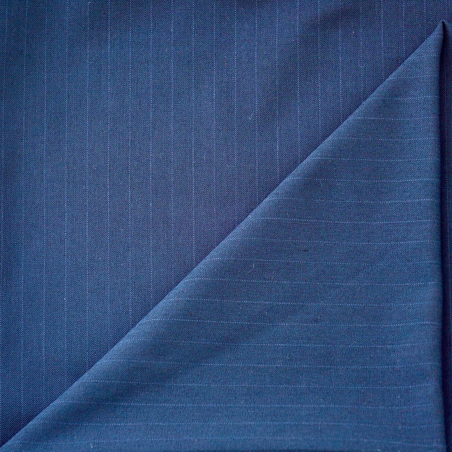 Blue - Stretchable Suiting/Trouser Material-Non iron fabric- Superior Comfort.