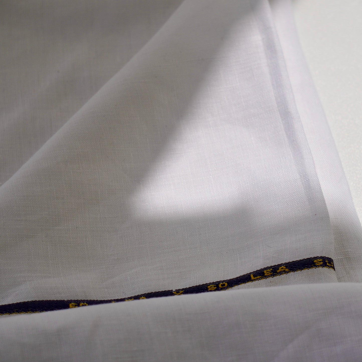 Pure Linen Color: White- 60 LEA  Width: 58 inches