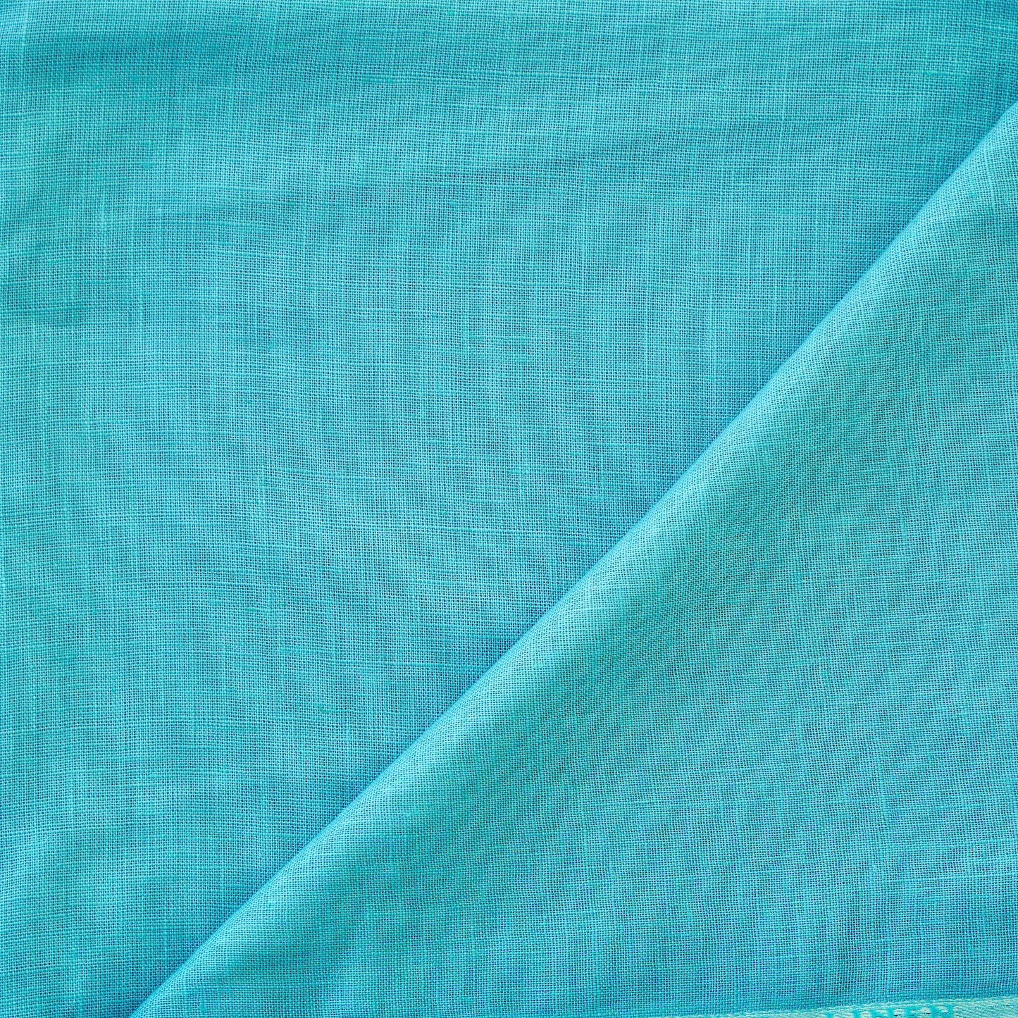 Pure Linen Blend 60 Lea - Color: Teal - Width: 58 inches