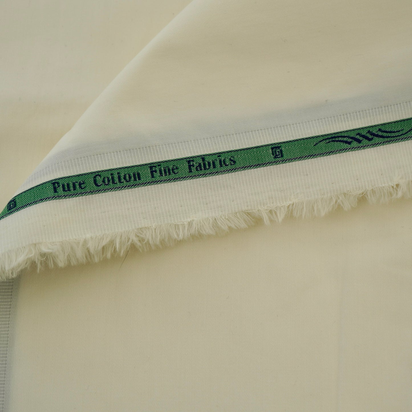 Pure Giza Cotton -Color: Off White Plain - Width: 58 inches