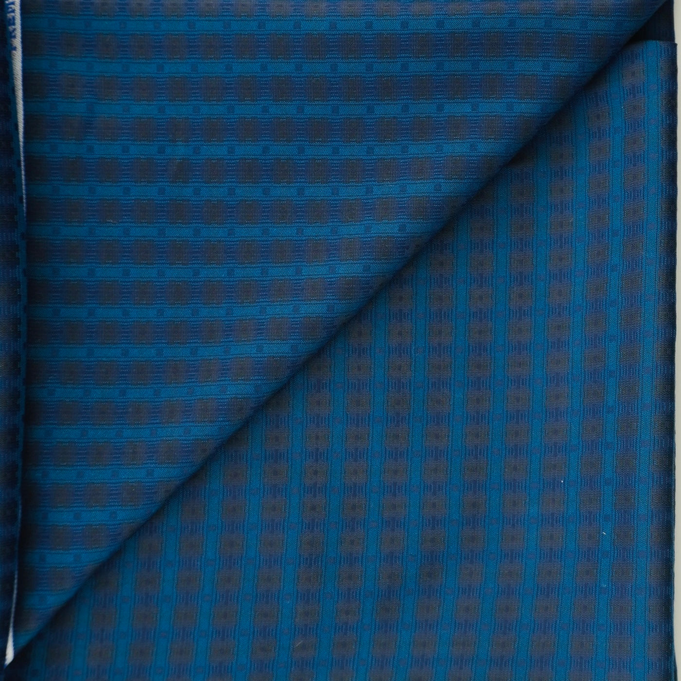 100% Bamboo Cotton - Color: Blue Jacquard Stripe - Width: 58 inches
