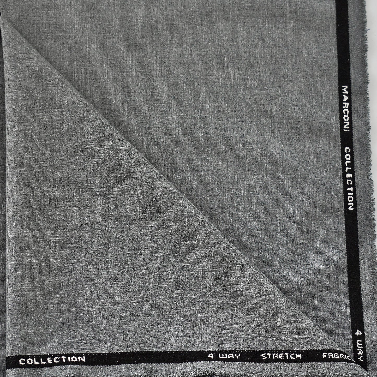 Light Grey-Stretchable Suiting/Trouser Material-Non iron fabric- Superior Comfort.